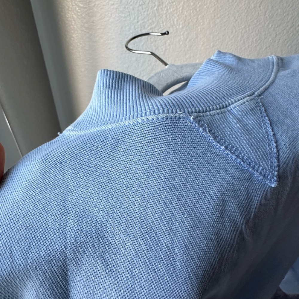 Baby blue cotton on girls crew neck sweater 5Y